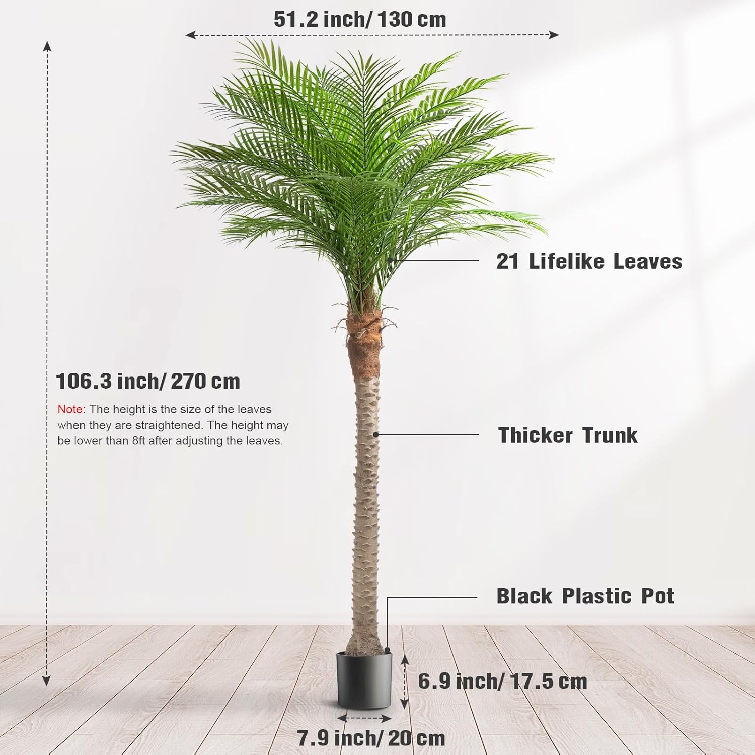 2 X Lifelike Artificial Palm Tree (1 FREE)